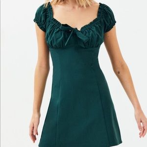 LA Hearts Bustier Tie Front Dress